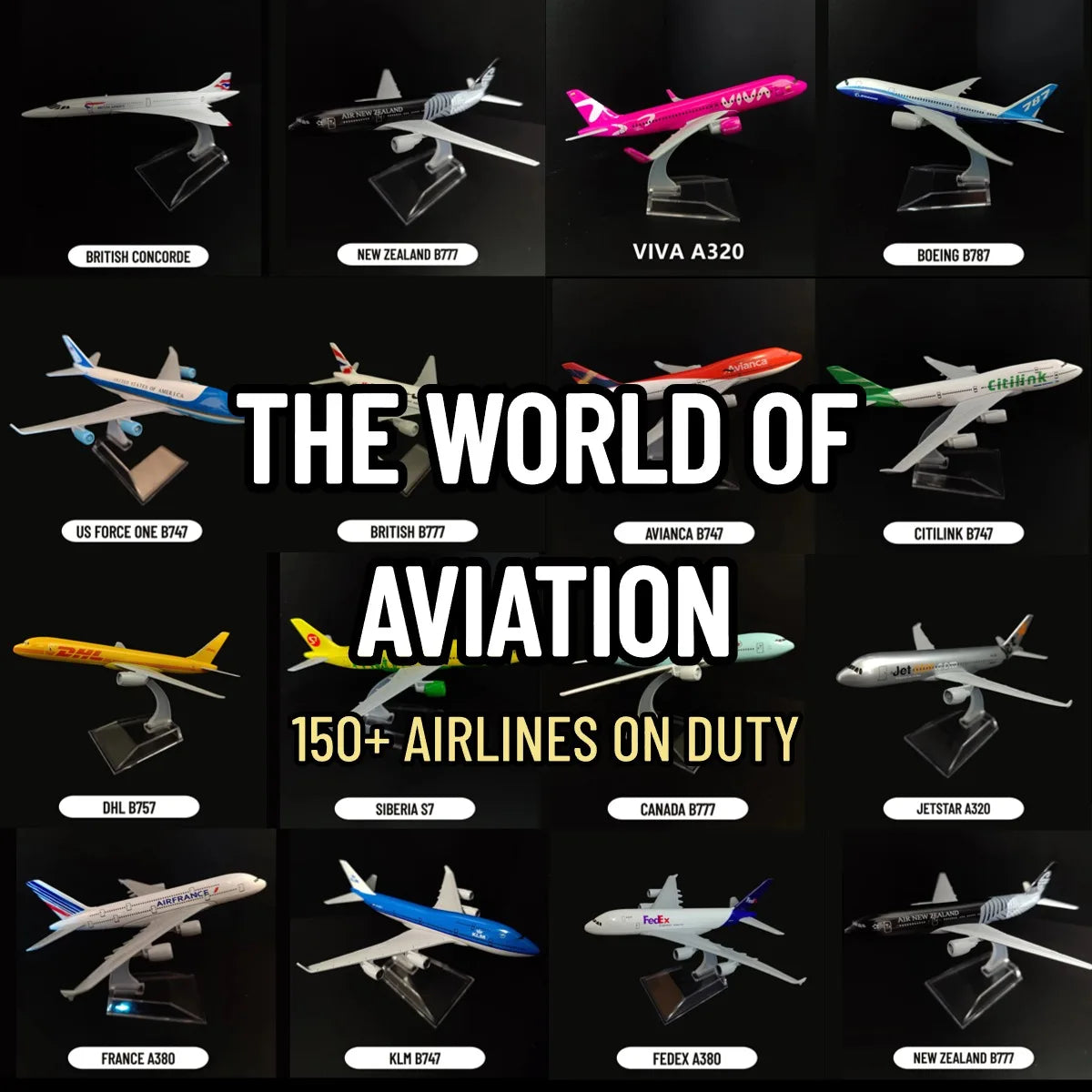 Aircraft Diecast Model - Various Airlines