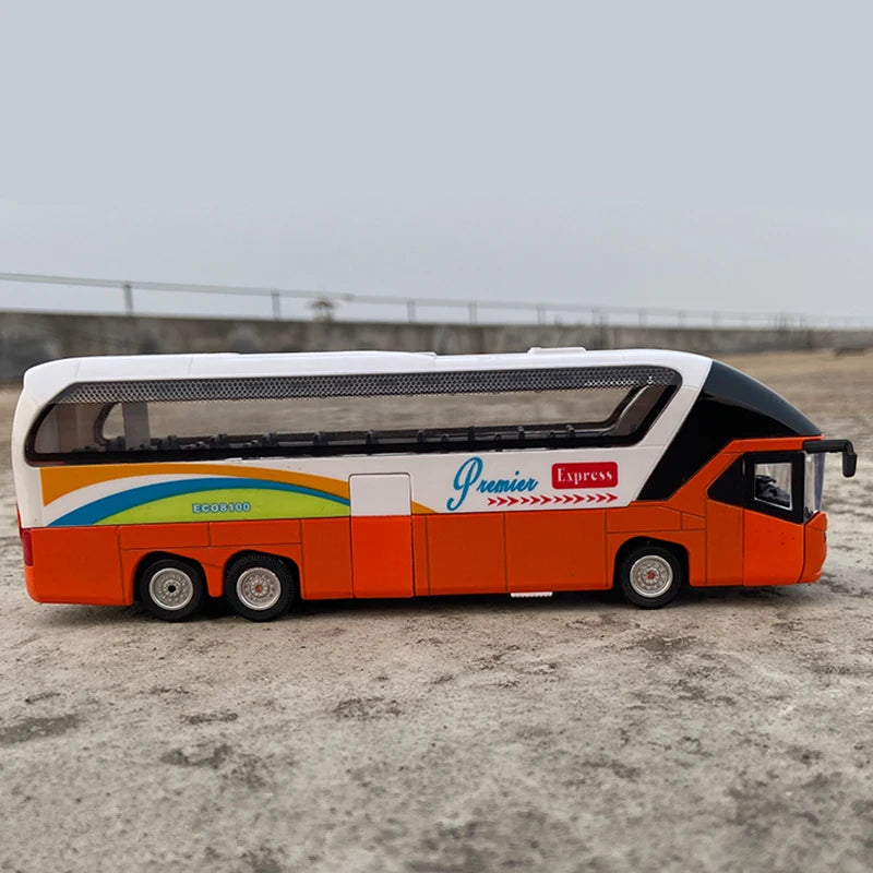 Touring Bus Diecast Model - Sound & Light Collection