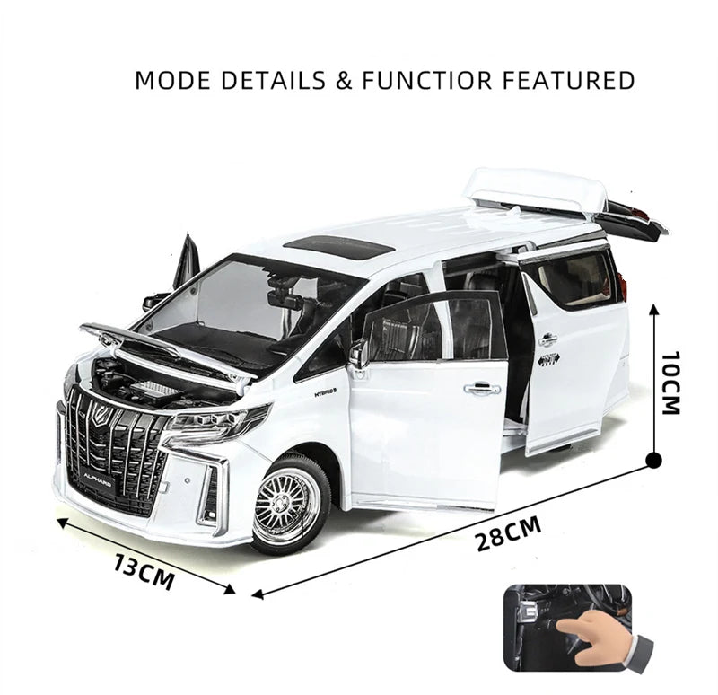 Toyota Alphard MPV (1:18) Diecast Model Car Sound & Light Collection