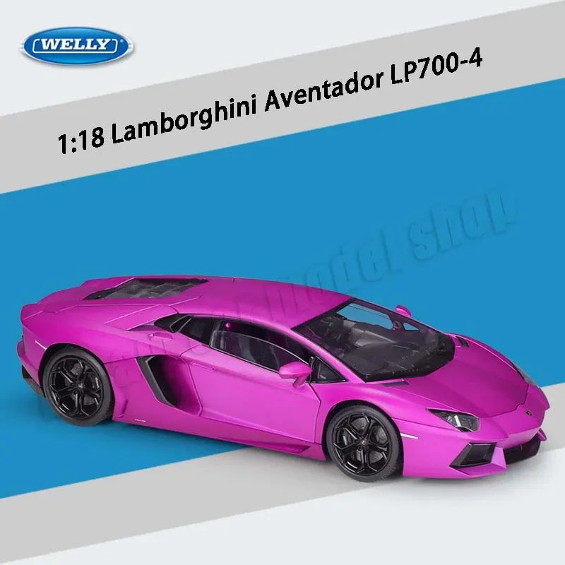 WELLY 1:18 Lamborghini Aventador LP700-4 Diecast Model Car Collection