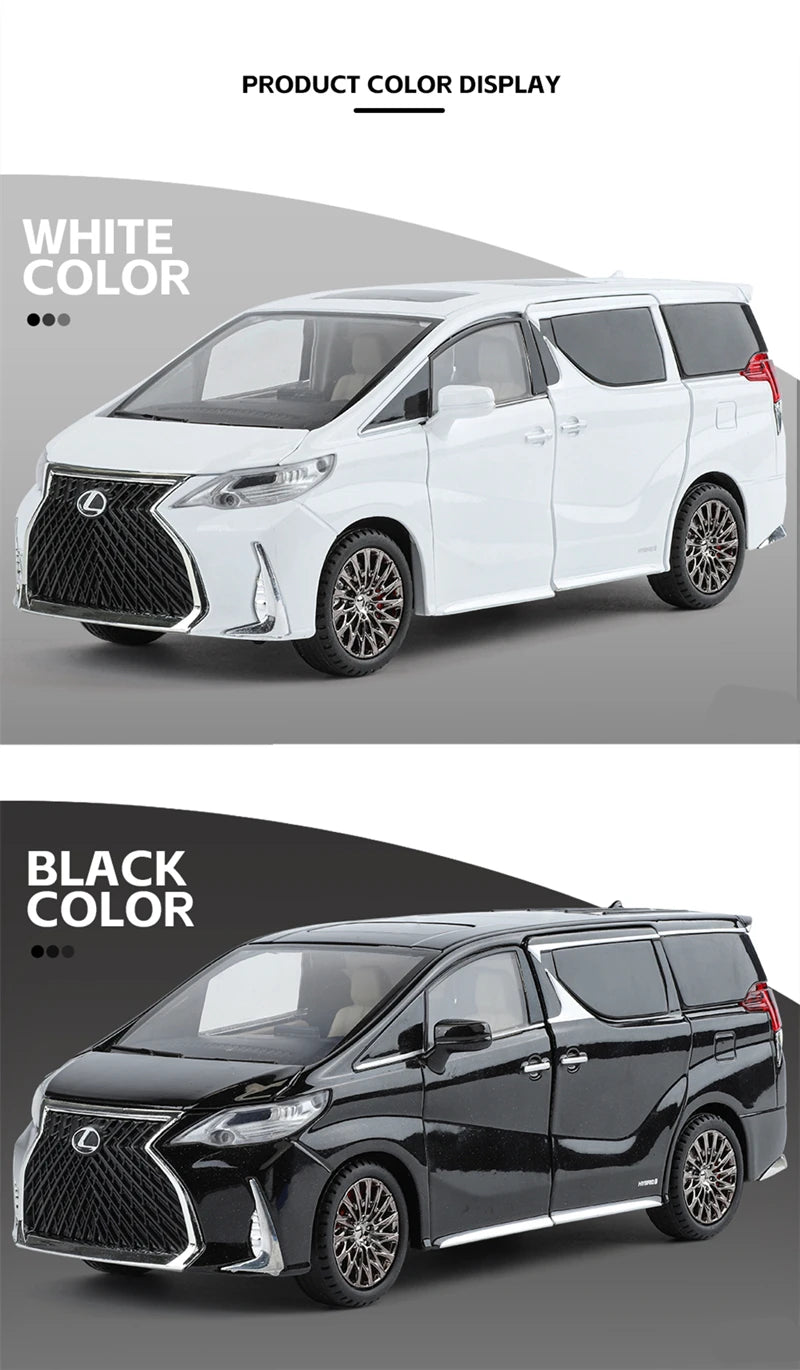 Lexus (1:24) LM300 MPV Diecast Model Car Sound & Light Collection