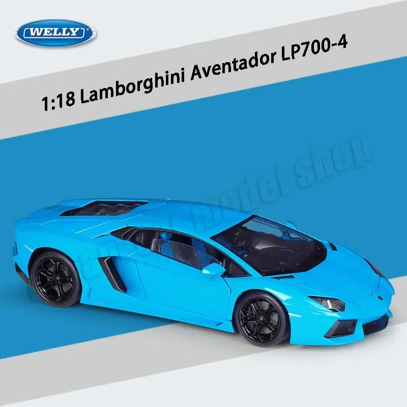 WELLY 1:18 Lamborghini Aventador LP700-4 Diecast Model Car Collection