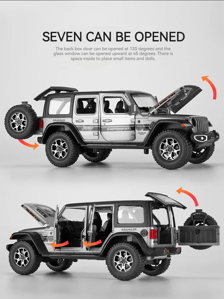 Jeep Wrangler (1:22) Diecast Model Car - Sound & Light Collection