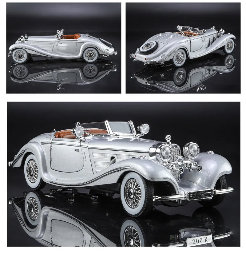 1936 Mercedes Benzs 500K Diecast Model - Sound and Light Collection