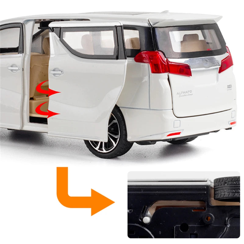 TOYOTA Alphard MPV (1:24) Model Car Diecast Sound & Light Collection