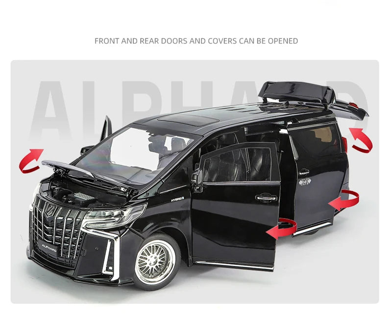 Toyota Alphard MPV (1:18) Diecast Model Car Sound & Light Collection