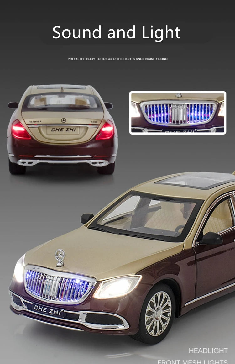 Maybach S600 Diecast Model Car - Sound & Light Collection