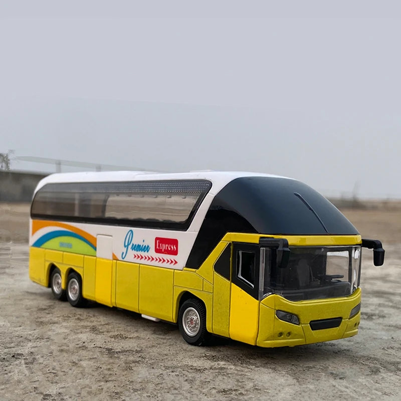 Touring Bus Diecast Model - Sound & Light Collection