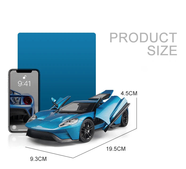 WELLY Ford GT 2017 Supercar Diecast Model Car