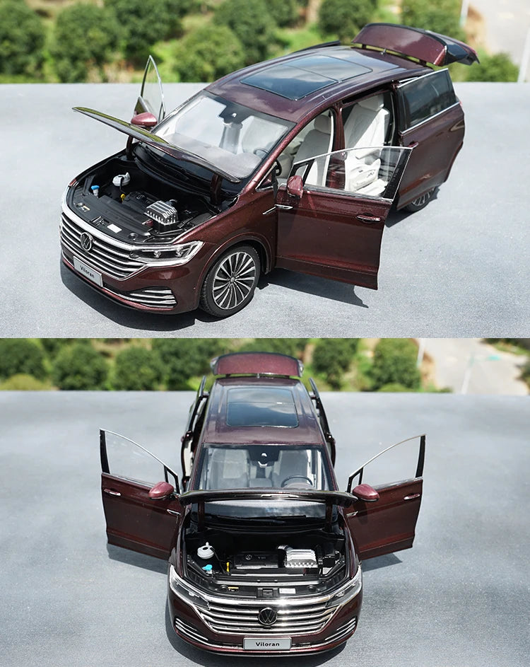 2024 VW Viloran Luxury Business MPV Model Car Diecast Collection