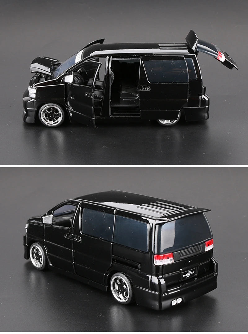 Nissan Elgrand MPV Model Car Diecast Sound and Light Collection