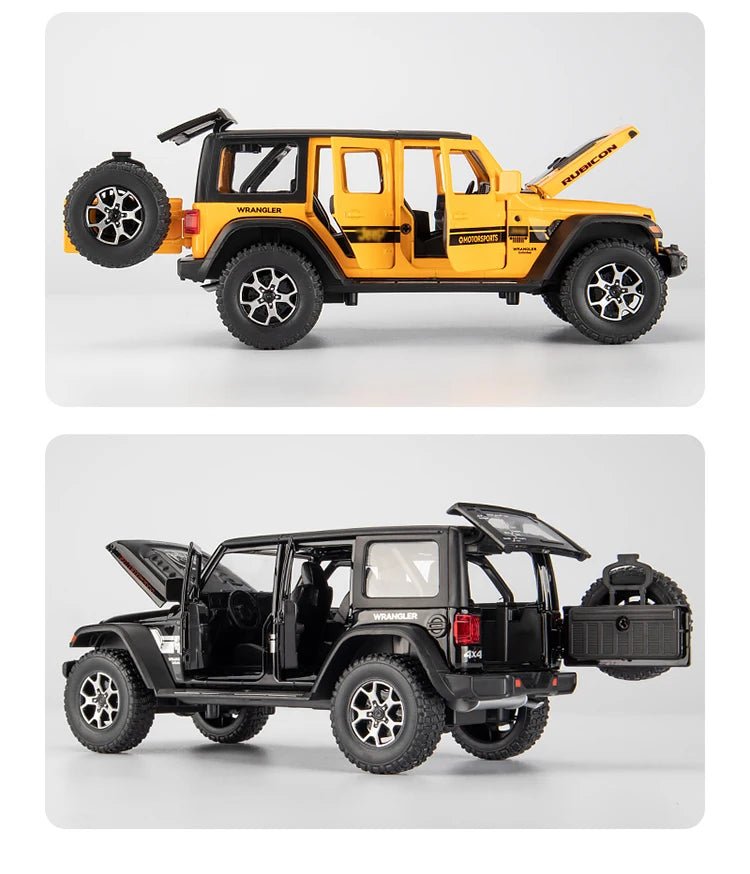 Jeep Wrangler (1:22) Diecast Model Car - Sound & Light Collection