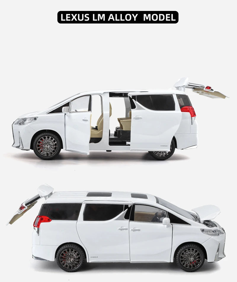 Lexus (1:24) LM300 MPV Diecast Model Car Sound & Light Collection