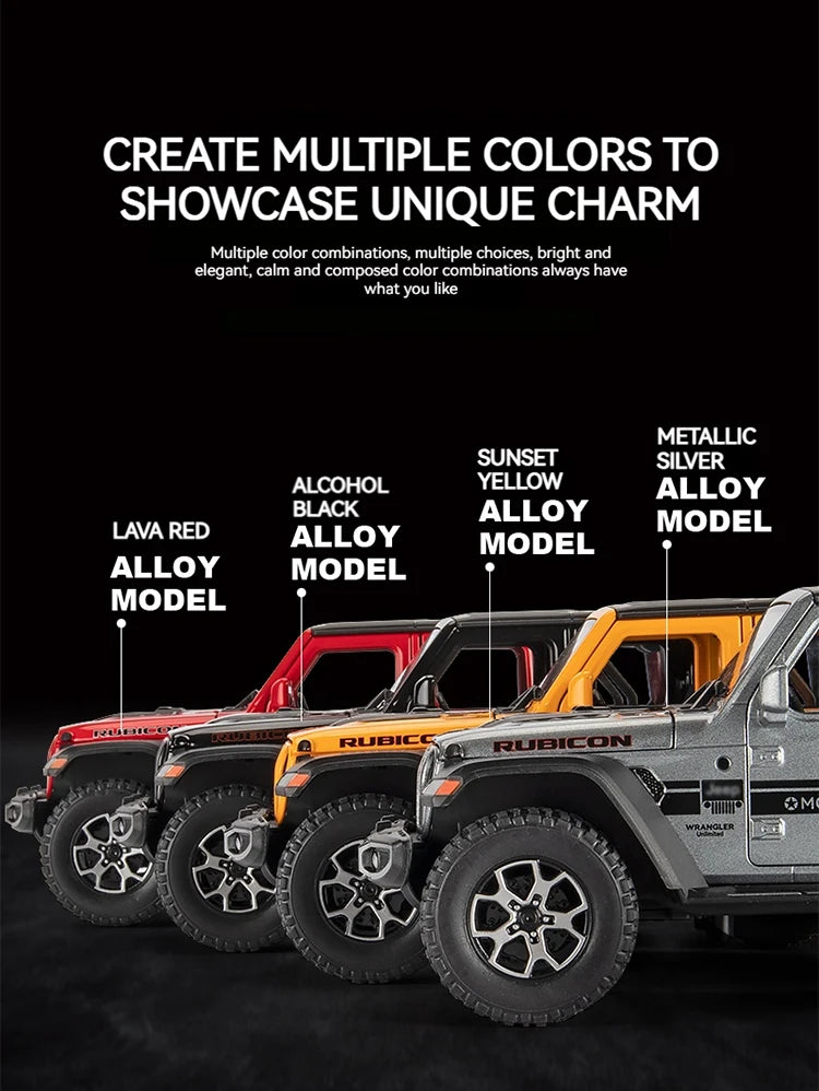 Jeep Wrangler (1:22) Diecast Model Car - Sound & Light Collection