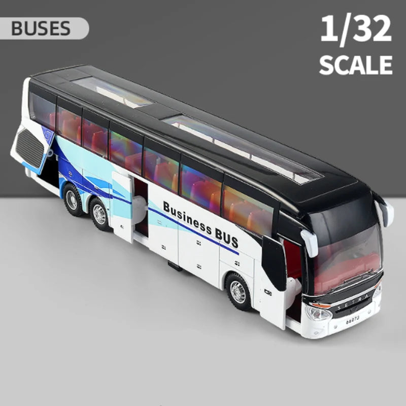 Touring Bus Diecast Model - Sound & Light Collection