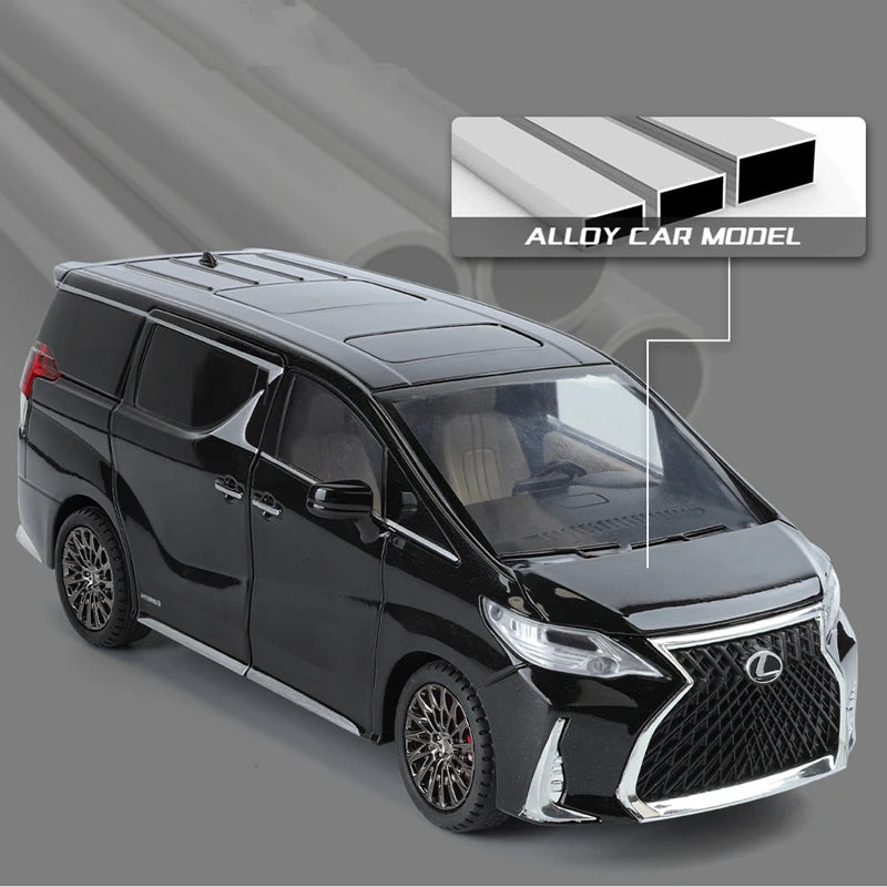 Lexus (1:24) LM300 MPV Diecast Model Car Sound & Light Collection