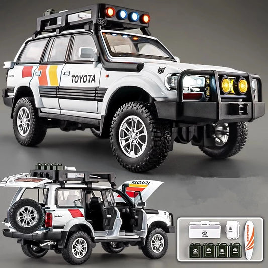 Toyota Land Cruiser LC80 Diecast Model Car Sound & Light Collection