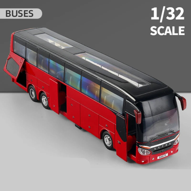 Touring Bus Diecast Model - Sound & Light Collection