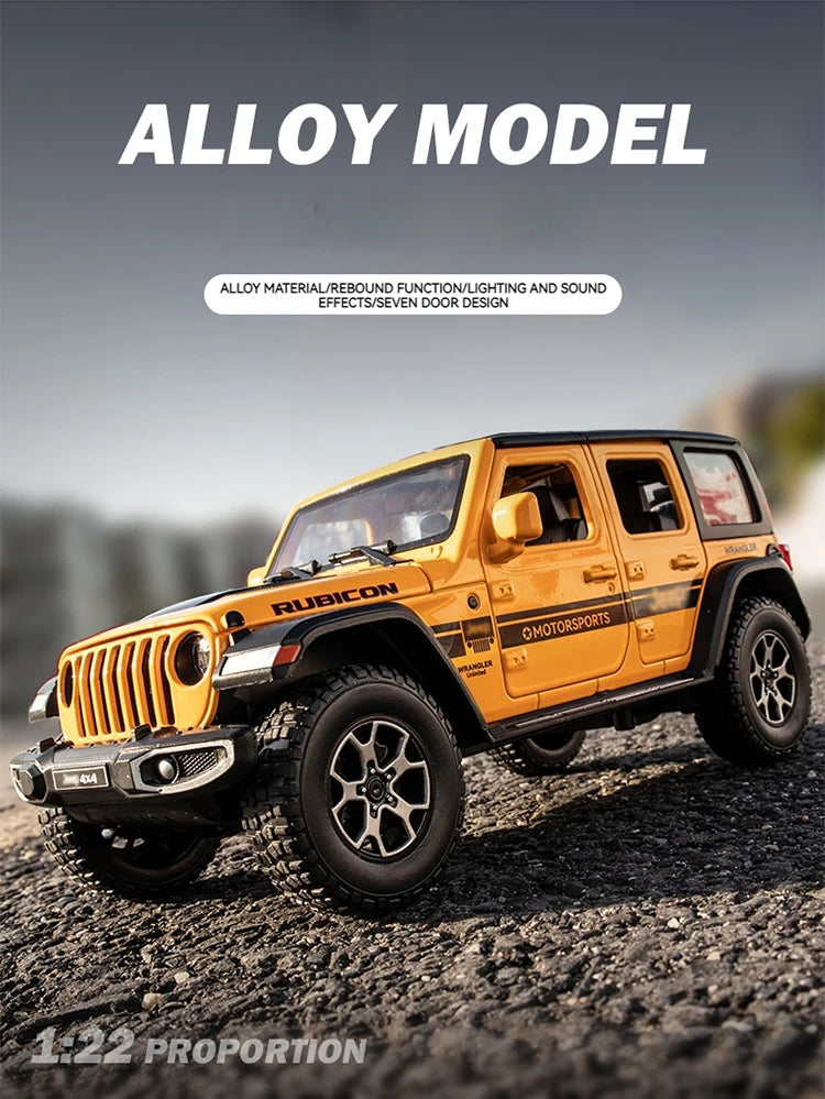 Jeep Wrangler (1:22) Diecast Model Car - Sound & Light Collection