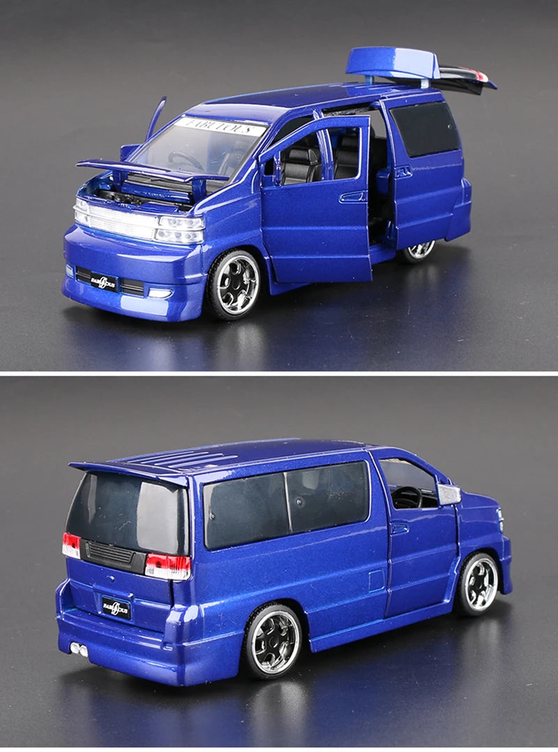 Nissan Elgrand MPV Model Car Diecast Sound and Light Collection