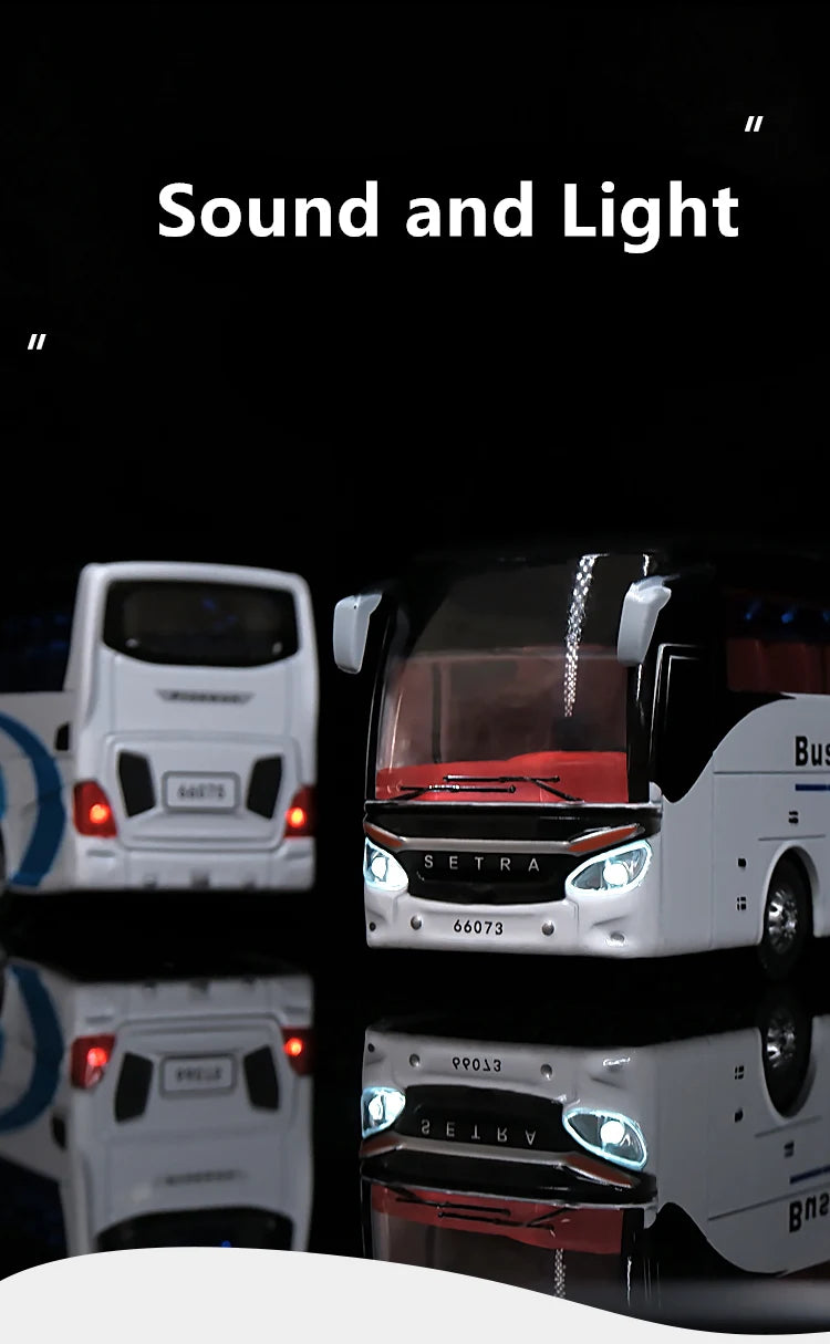 Touring Bus Diecast Model - Sound & Light Collection