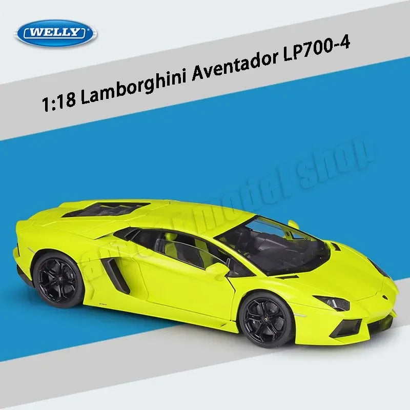 WELLY 1:18 Lamborghini Aventador LP700-4 Diecast Model Car Collection