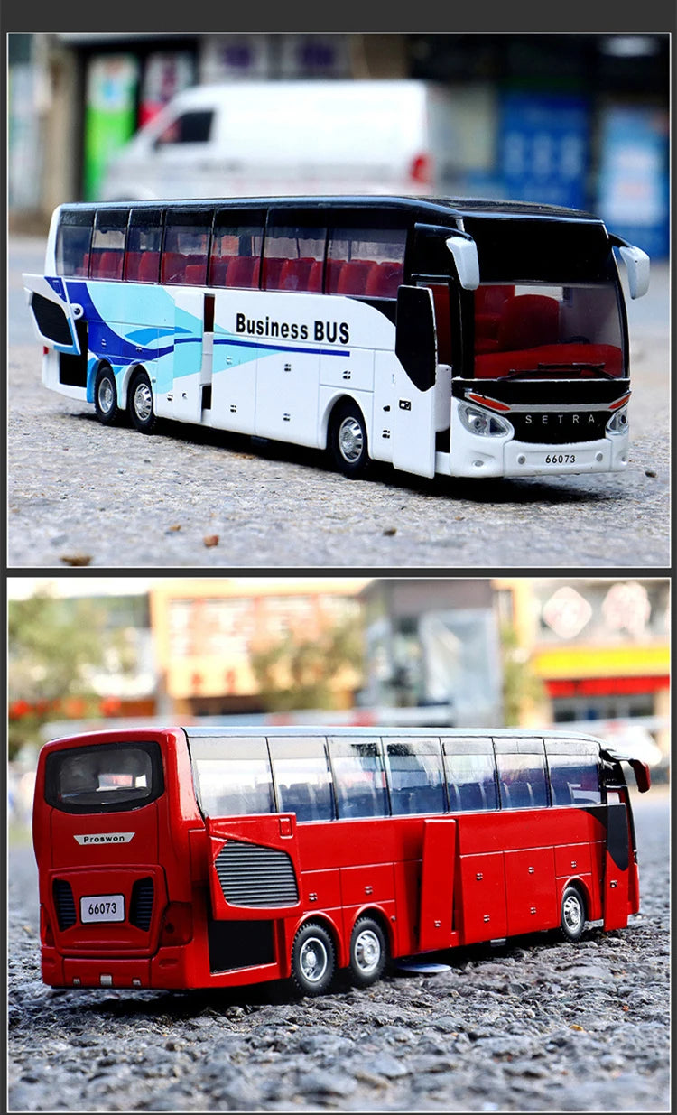 Touring Bus Diecast Model - Sound & Light Collection