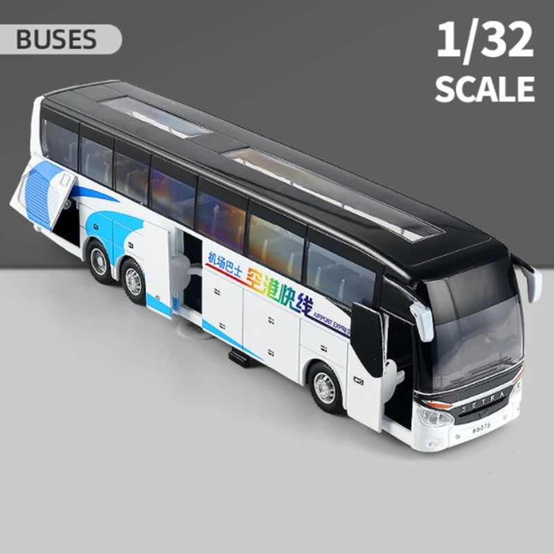 Touring Bus Diecast Model - Sound & Light Collection