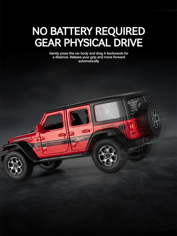 Jeep Wrangler (1:22) Diecast Model Car - Sound & Light Collection