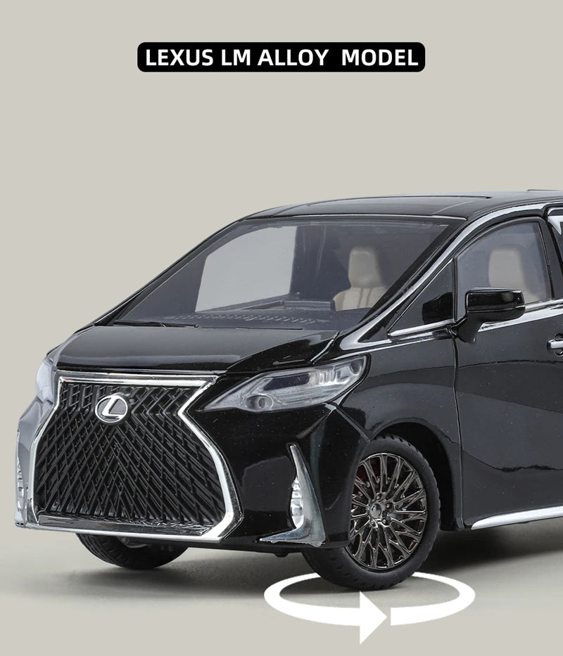 Lexus (1:24) LM300 MPV Diecast Model Car Sound & Light Collection