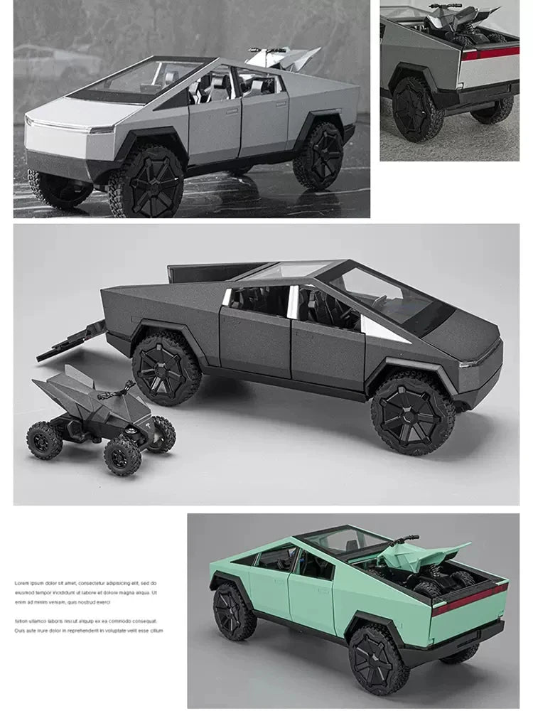 Tesla Pickup (1:24) Diecast Model Car - Sound & Light Collection