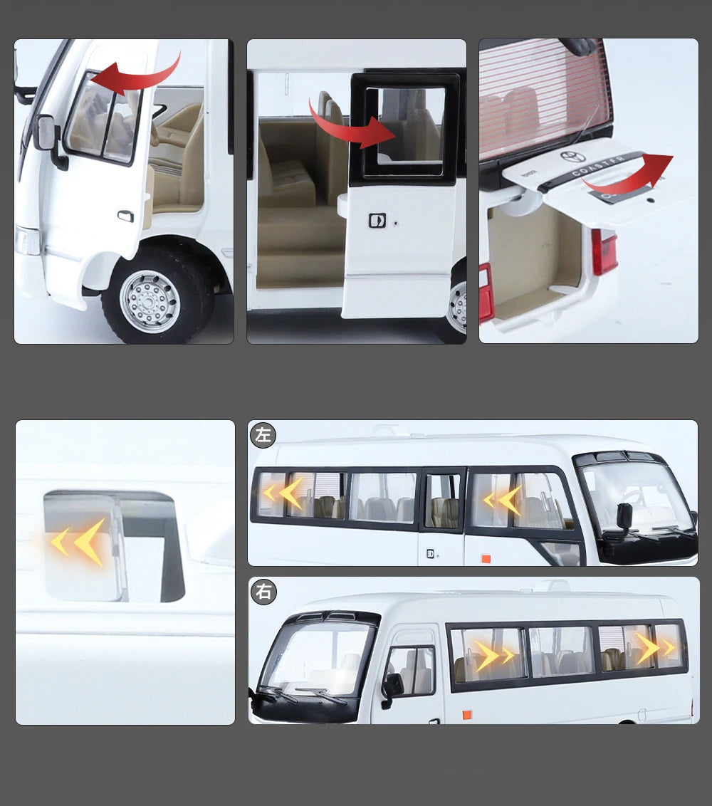 Toyota Coaste Bus Diecast Model -Sound & Light Collection