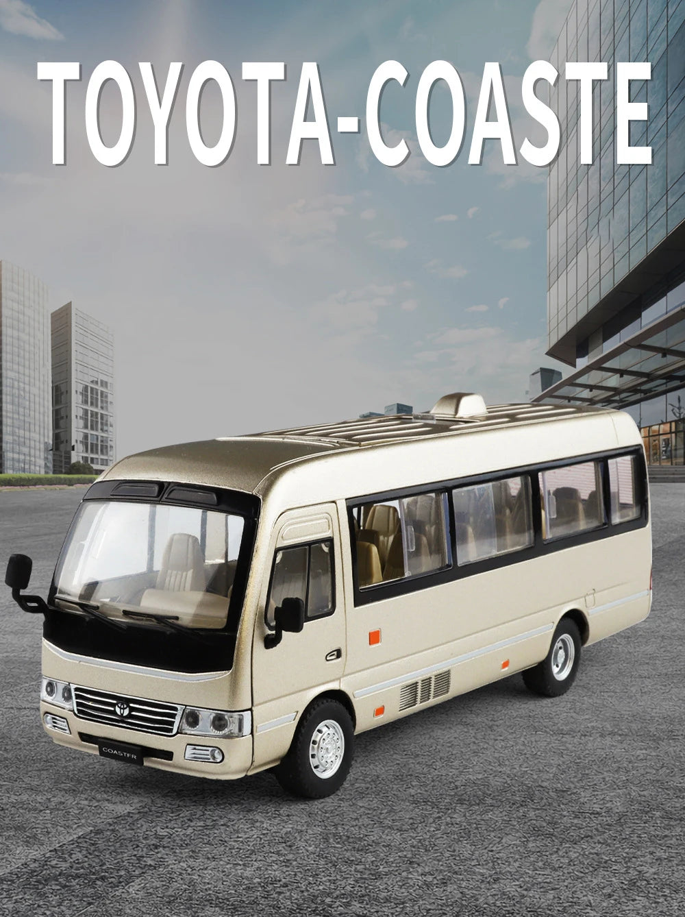 Toyota Coaste Bus Diecast Model -Sound & Light Collection