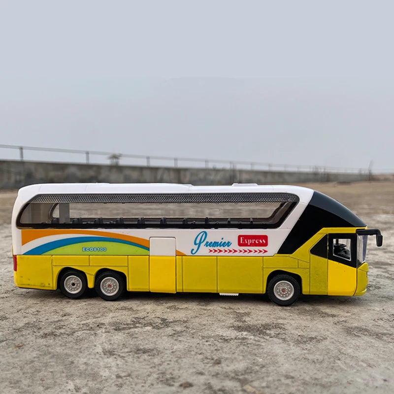 Touring Bus Diecast Model - Sound & Light Collection