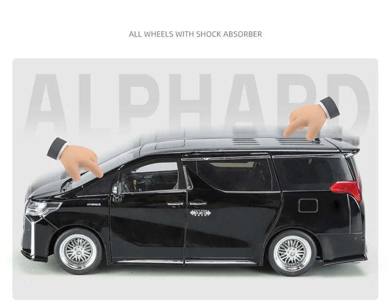 Toyota Alphard MPV (1:18) Diecast Model Car Sound & Light Collection