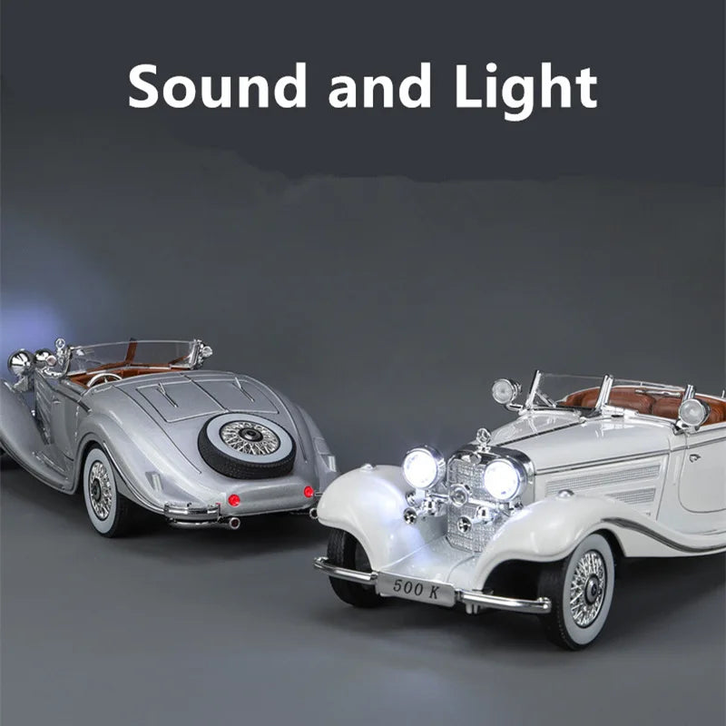 1936 Mercedes Benzs 500K Diecast Model - Sound and Light Collection