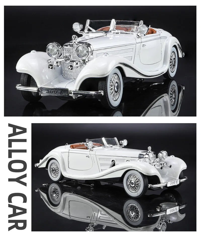 1936 Mercedes Benzs 500K Diecast Model - Sound and Light Collection