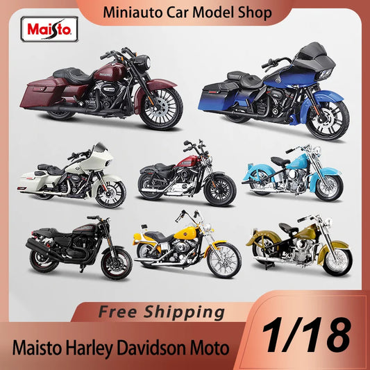 Harley Davidson Motorcycle Series Diecast Model