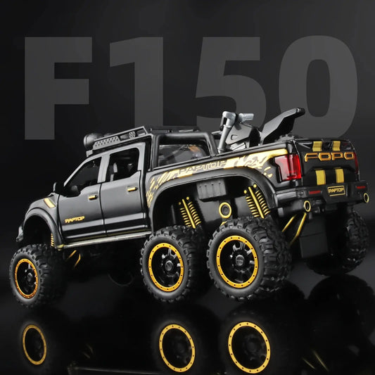 F150 Raptor Pickup Truck Diecast Model Car - Sound & Light Collection