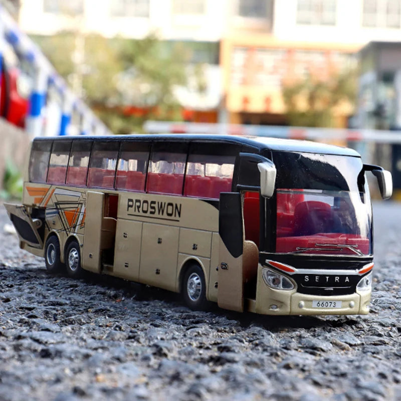 Touring Bus Diecast Model - Sound & Light Collection