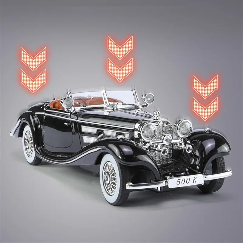 1936 Mercedes Benzs 500K Diecast Model - Sound and Light Collection