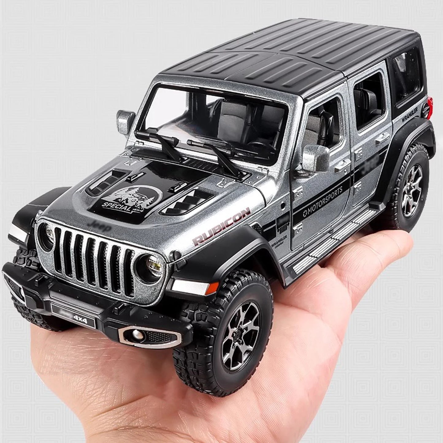 Jeep Wrangler (1:22) Diecast Model Car - Sound & Light Collection