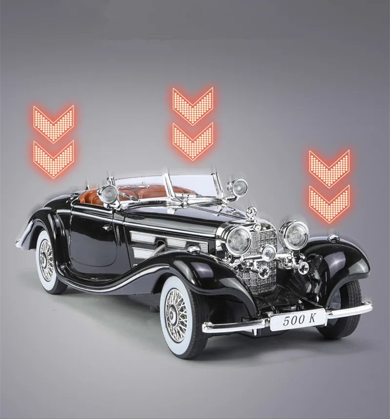 1936 Mercedes Benzs 500K Diecast Model - Sound and Light Collection