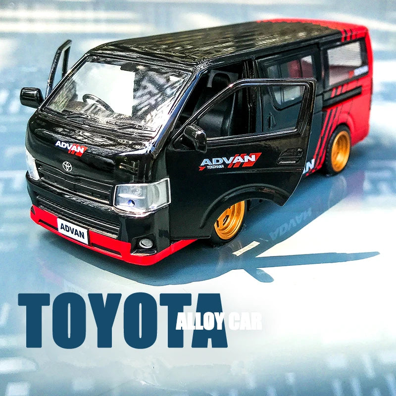 TOYOTA HIACE MPV Model Car Diecast Sound and Light Collection