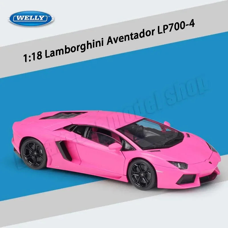 WELLY 1:18 Lamborghini Aventador LP700-4 Diecast Model Car Collection