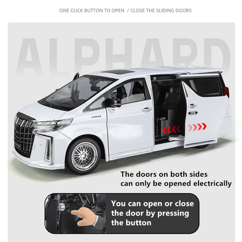 Toyota Alphard MPV (1:18) Diecast Model Car Sound & Light Collection