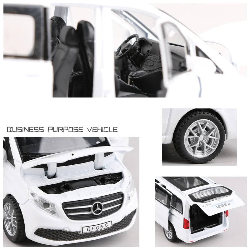 Mercedes Benz V260 MPV Diecast Model Car Sound and Light Collection