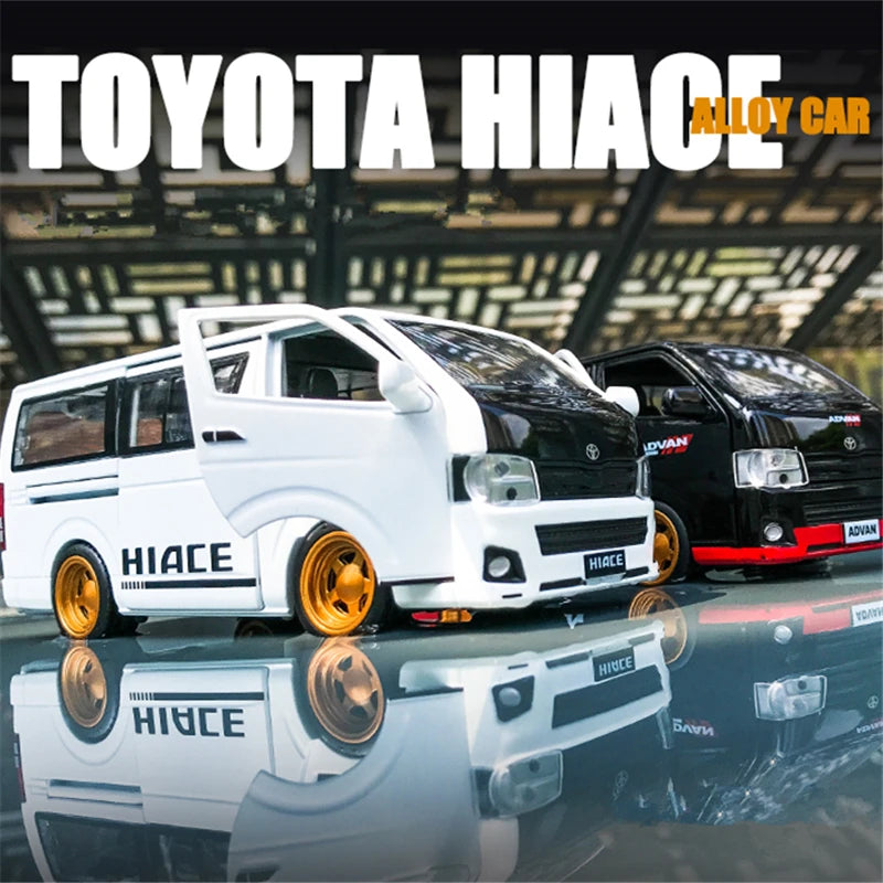 TOYOTA HIACE MPV Model Car Diecast Sound and Light Collection