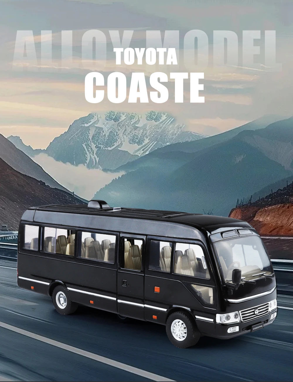 Toyota Coaste Bus Diecast Model -Sound & Light Collection